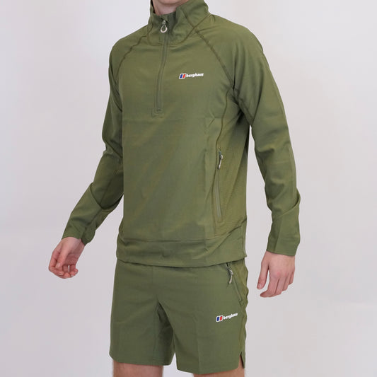 Berghaus Wavertree Half Zip - Dark Green