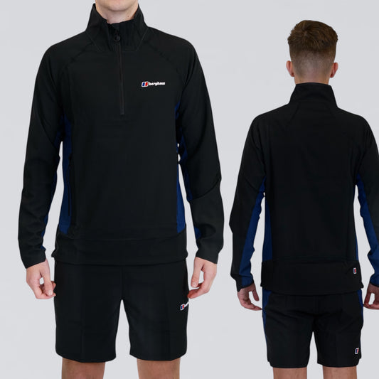 Berghaus Wavertree - Half Zip & Shorts Set - Blue / Black