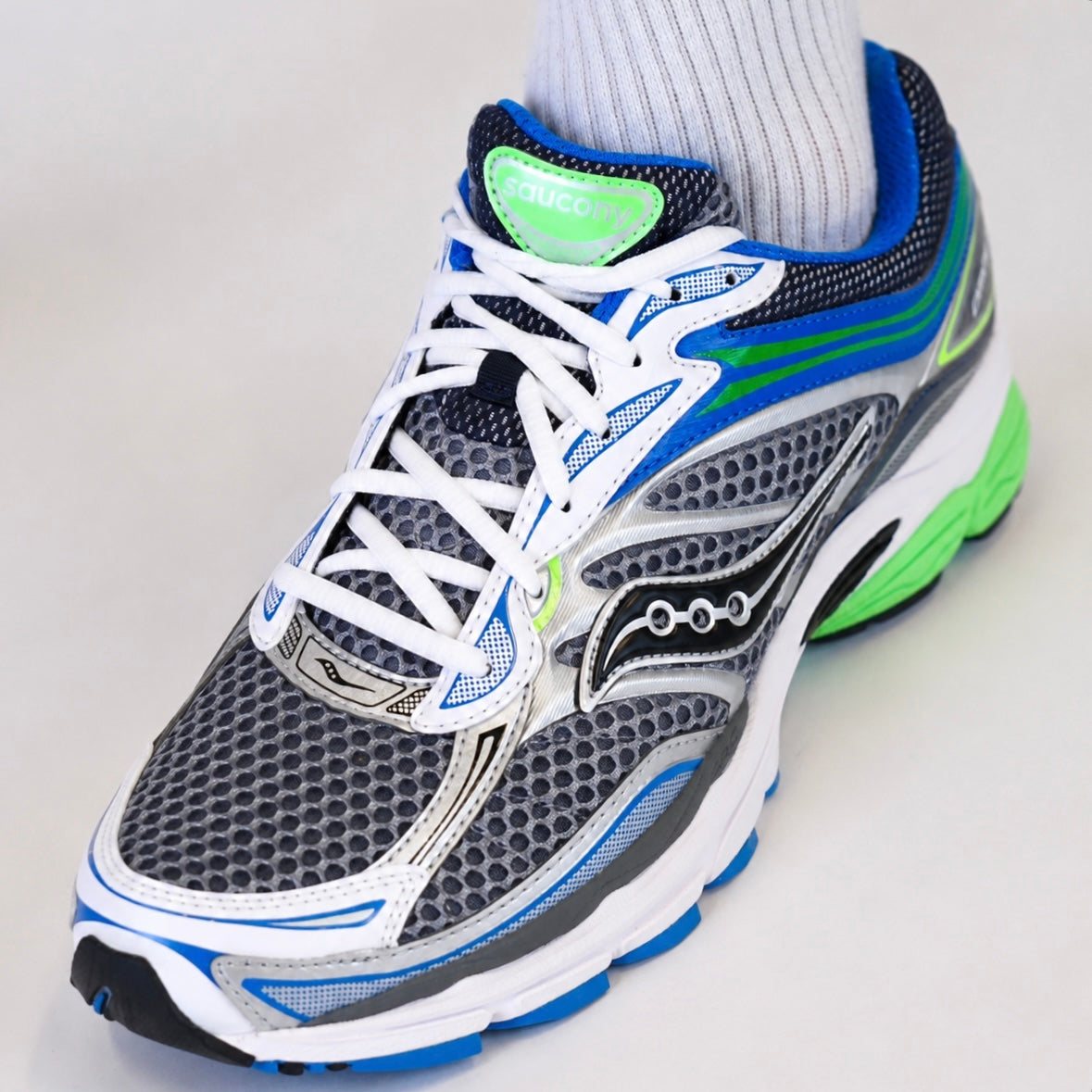 Saucony ProGrid Omni 9 Grey Slime Blue
