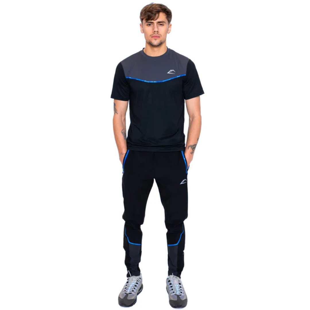 ActiveLine Line Tee - Black / Royal Blue