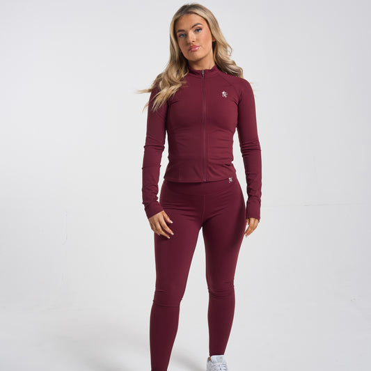 Gym King 365 Full Zip Funnel - Deep Cherry