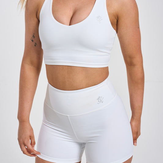 Gym King 365 Bra & Shorts  Set - White
