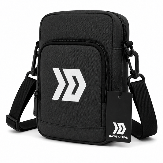 Dash Logo Crossbody Bag - Black