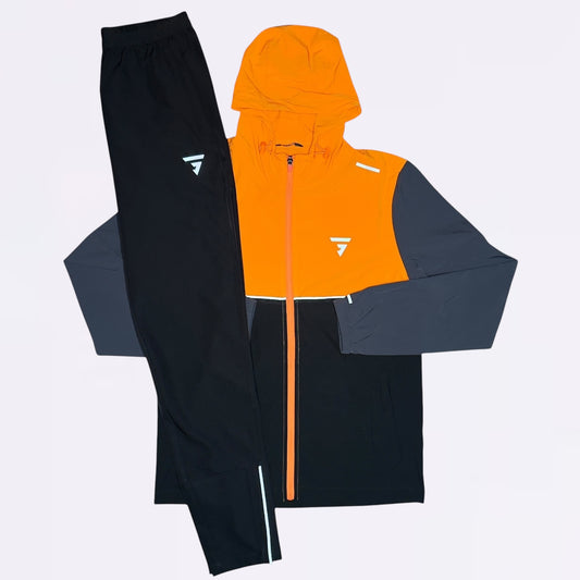 GRIID Ventus Set - Windrunner & Bottoms - Orange / Black