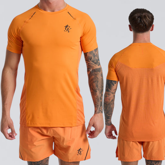 GymKing Flex 2.0 Tee - Amber/Black