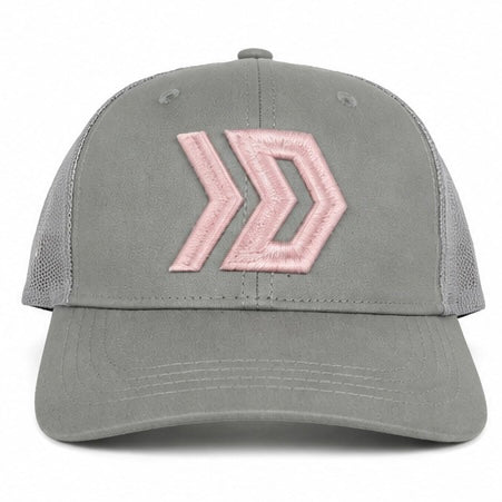 DASH Logo Cap - Grey / Pink Foam