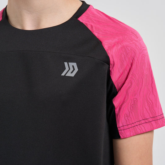 DASH Tee - Black / Pink (Junior)