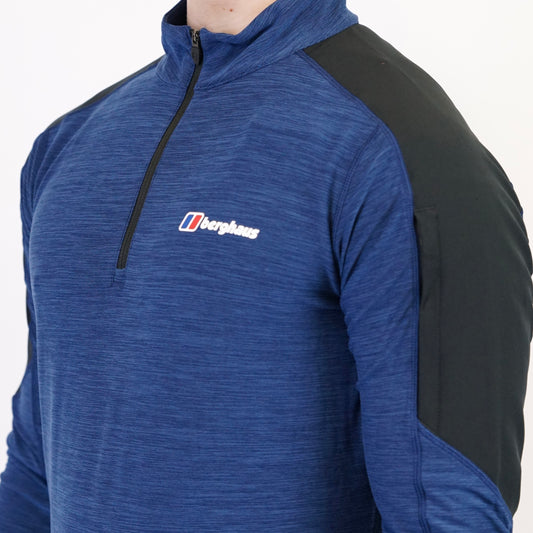 Berghaus Farndale Half Zip - Black / Blue