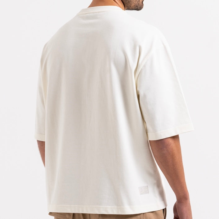 Bee Inspired Big Logo Tee - Off White / Red