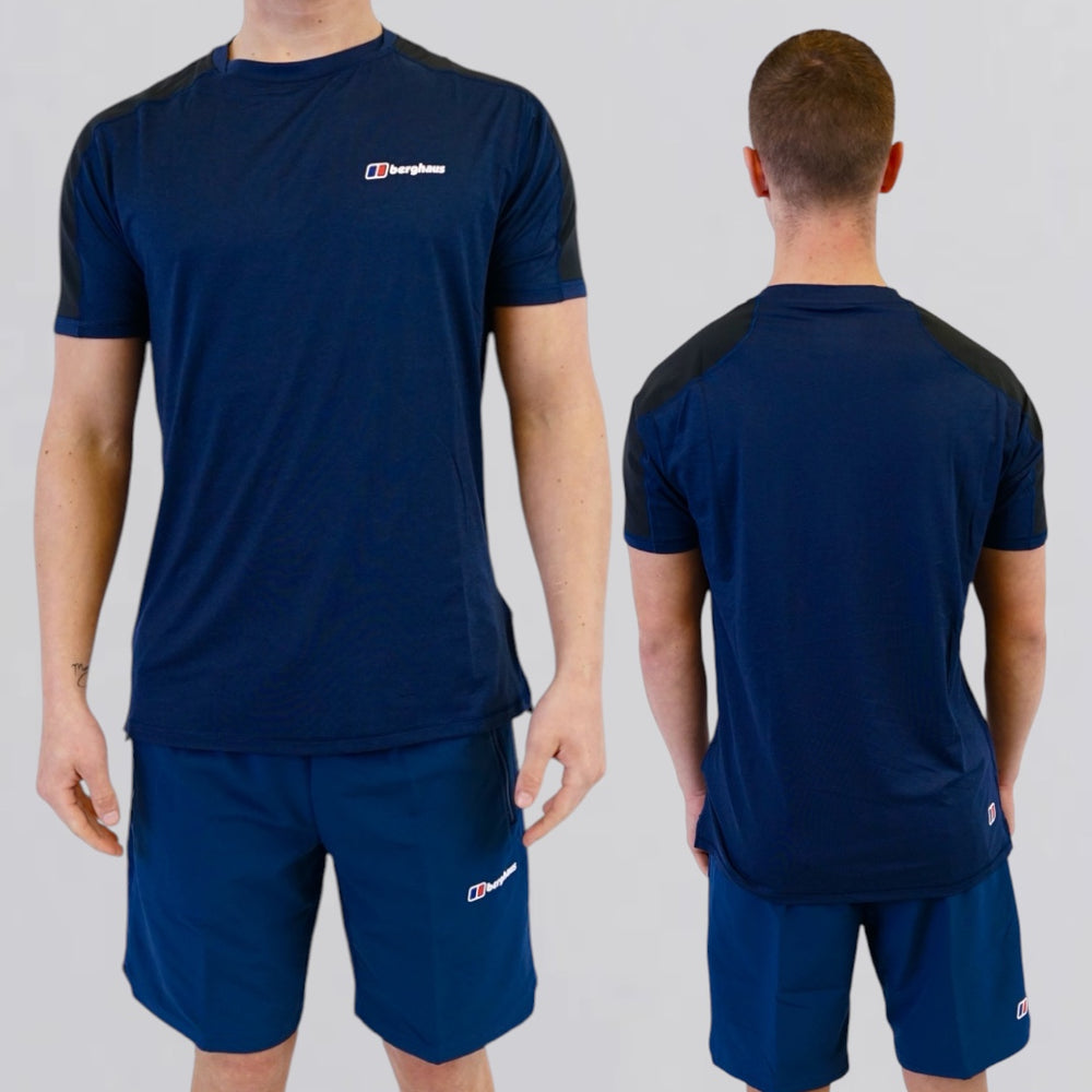 Berghaus Farndale Tech Set - Tee & Shorts - Black / Blue