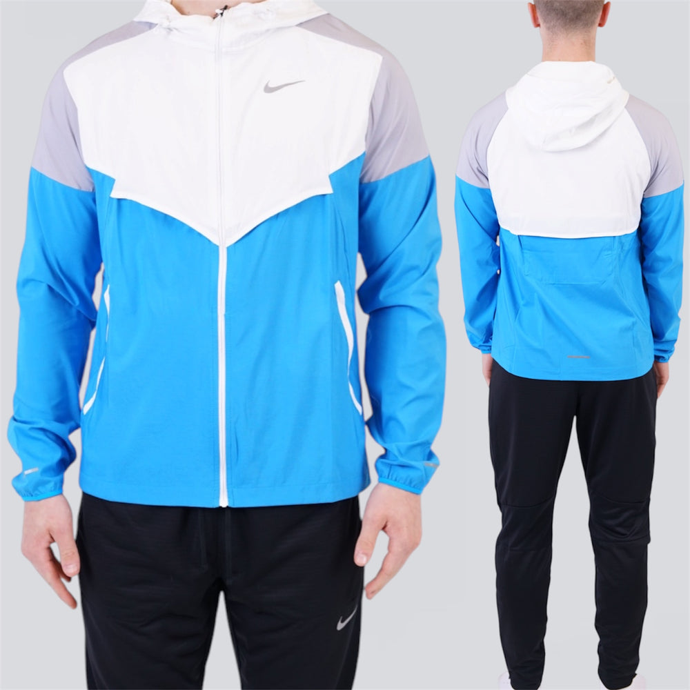 Nike Windrunner & Phenom  Set - White & Blue / Black