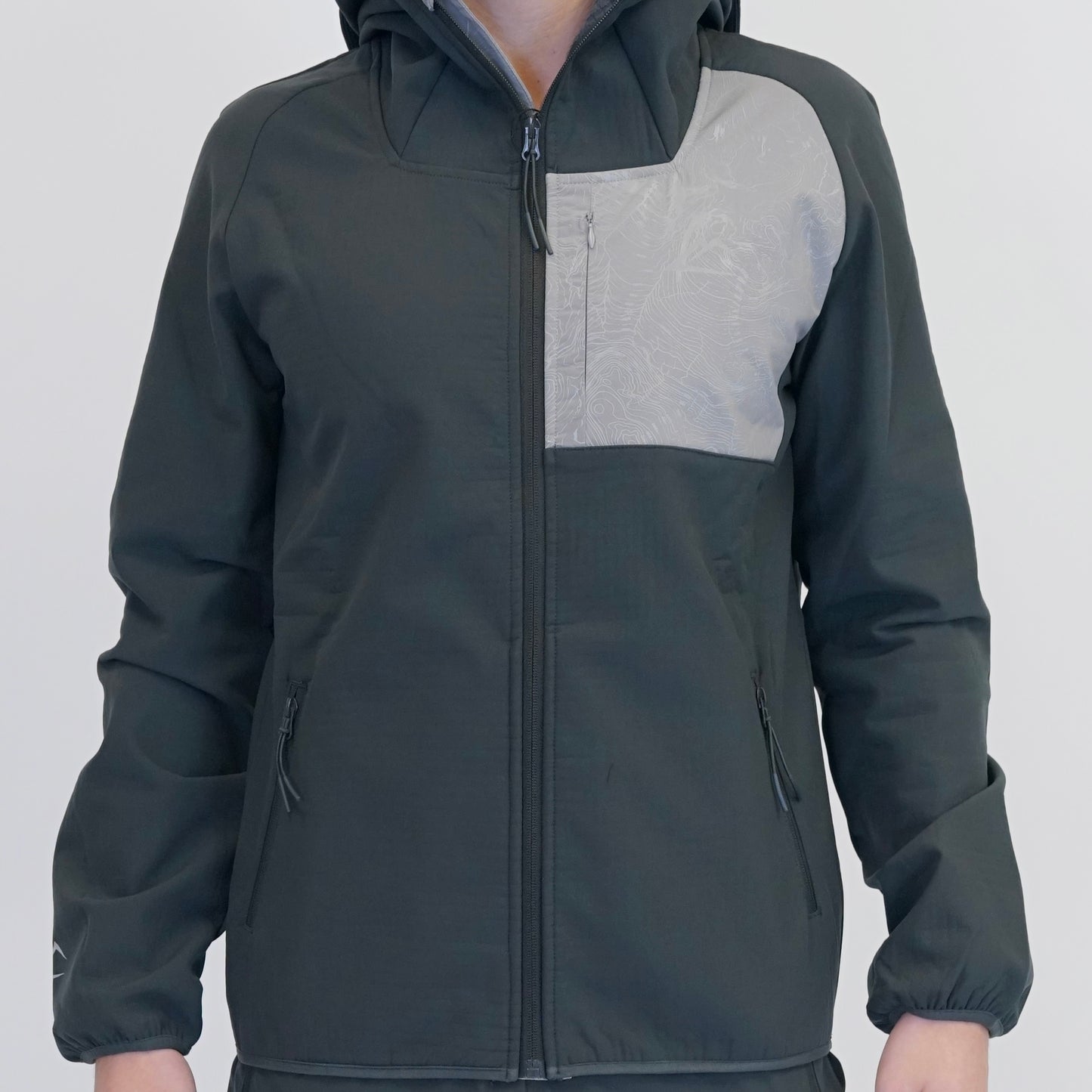 ActiveLine Polar Fleeced Windrunner  - Charcoal