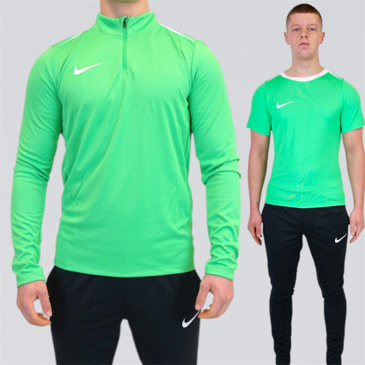 Nike Dri-Fit Academy Pro 3 Peice Set - Green Spark / Black