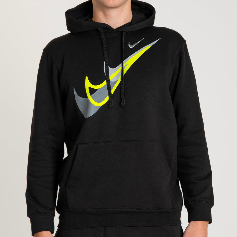 Nike Neon Swoosh Hoodie Black