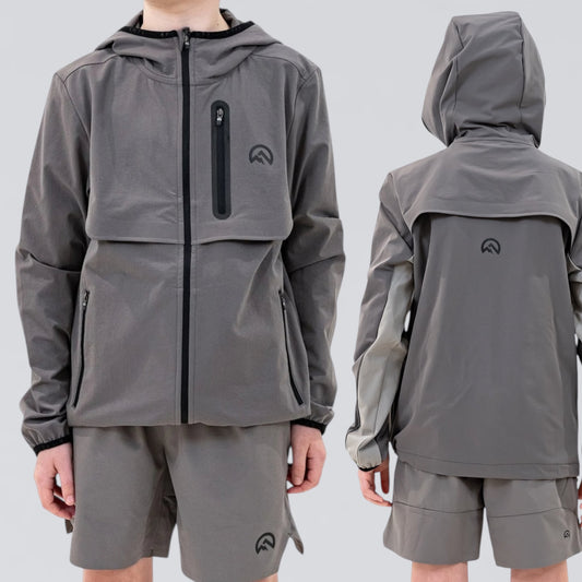 Flux Versatility Set - Jacket & Shorts - Grey / Black (Junior)