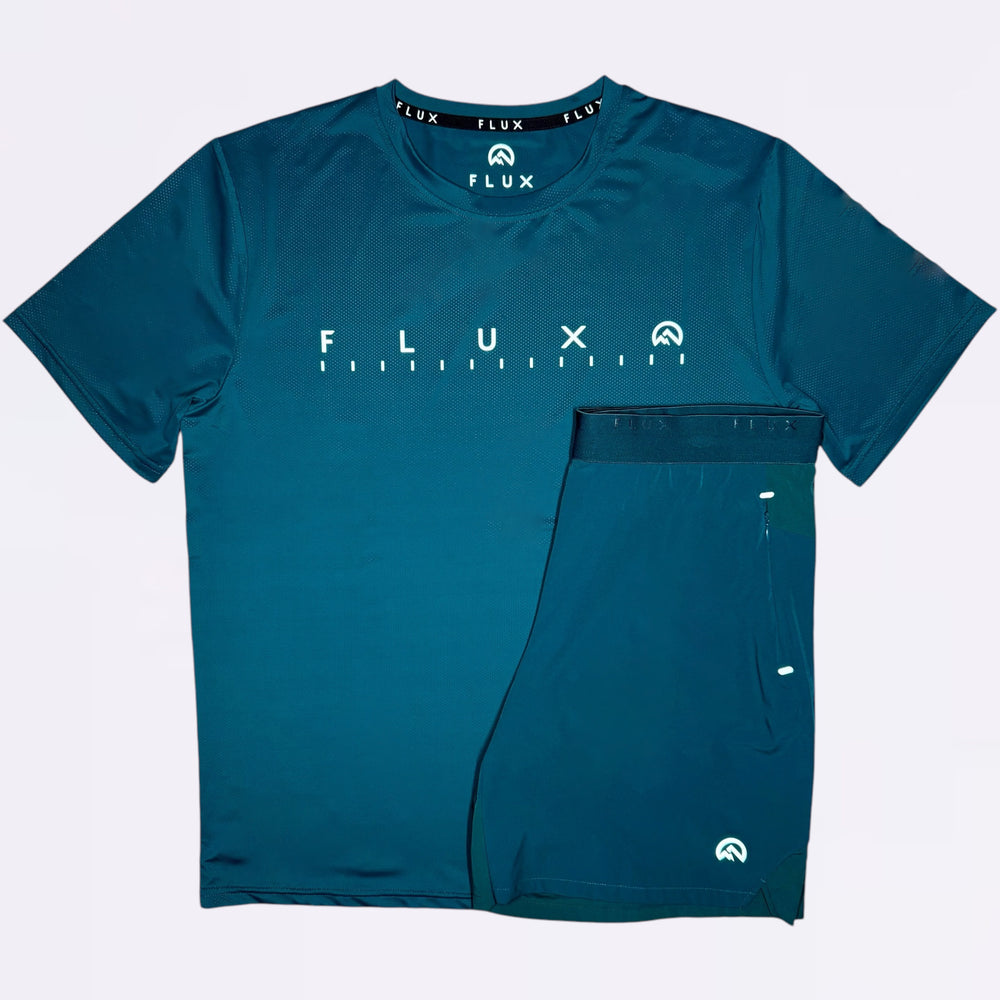Flux Graphic & Performance Set - Tee & Shorts - Jungle (Junior)