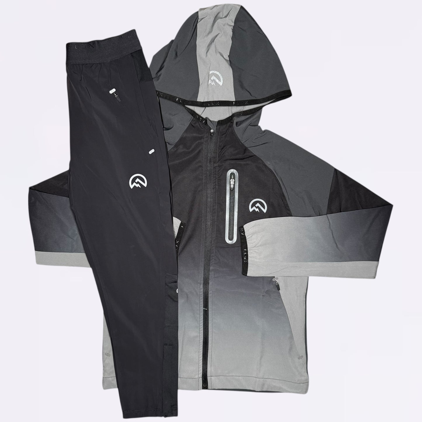 Flux Gradient & Running Set - Grey / Black