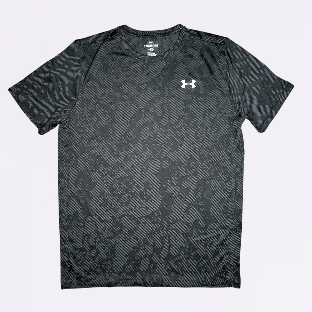 Under Armour Vent Jacquard Black Tee (Junior)