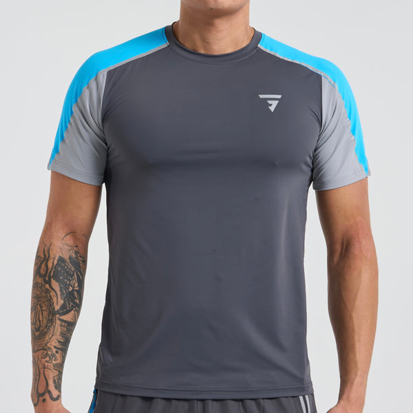 GRIID Reflect Tee - Grey / Blue