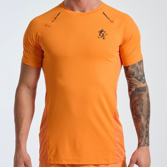 GymKing Flex 2.0 Tee - Amber/Black