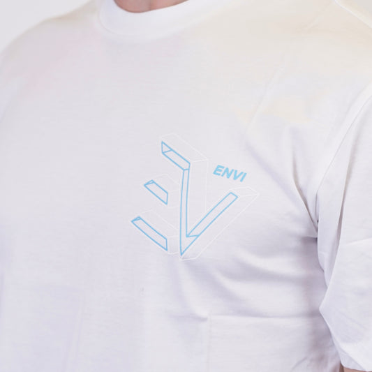ENVI Concave T-Shirt - White / Blue
