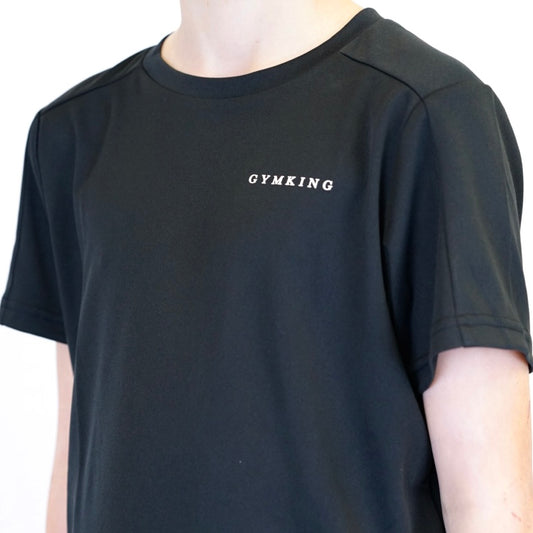 Gym King Core Panel Tee - Black (Junior)