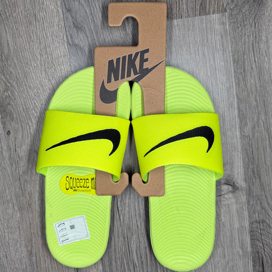 Nike Kawa Sliders - Volt (Junior)