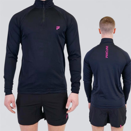 INFORM Transform Half Zip Set - Black / Pink