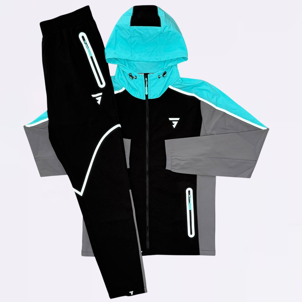 GRIID Reflect Windrunner Set - Grey / Aqua
