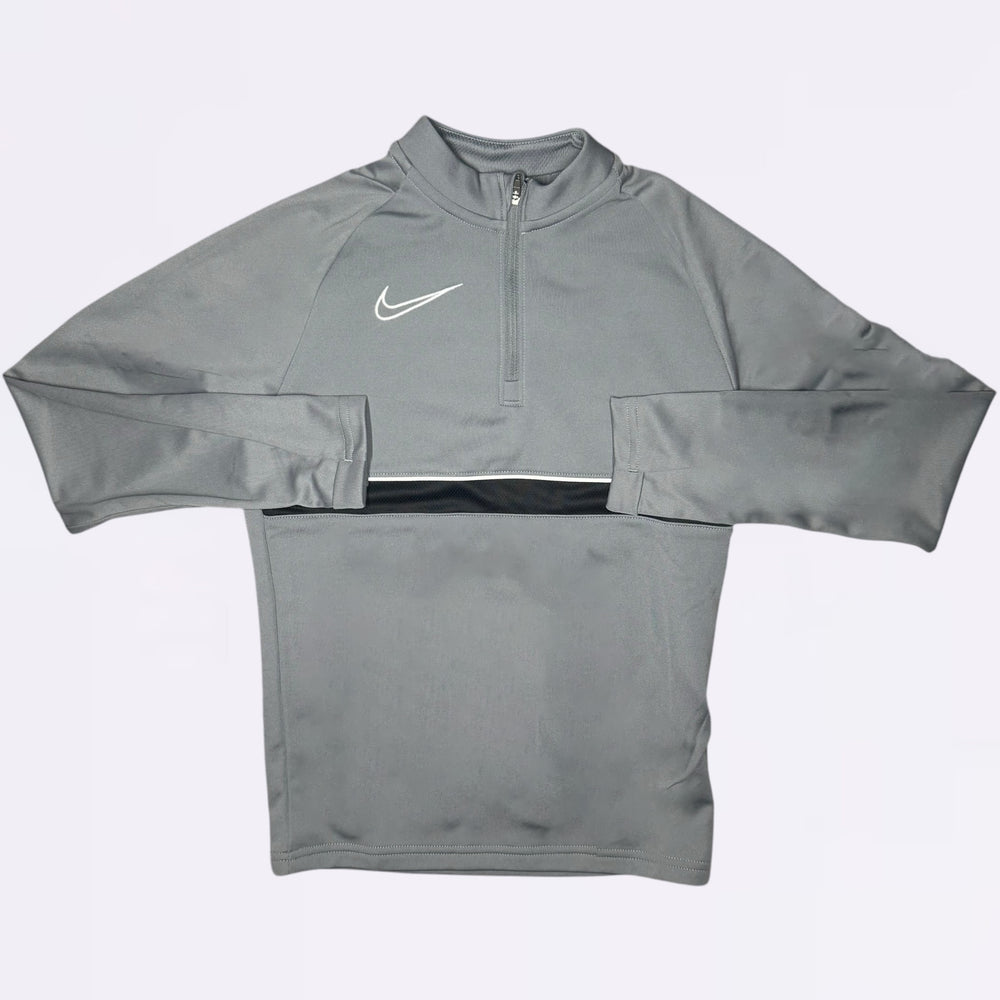 Nike Dri Fit Academy Half Zip - Grey/Black (Junior)