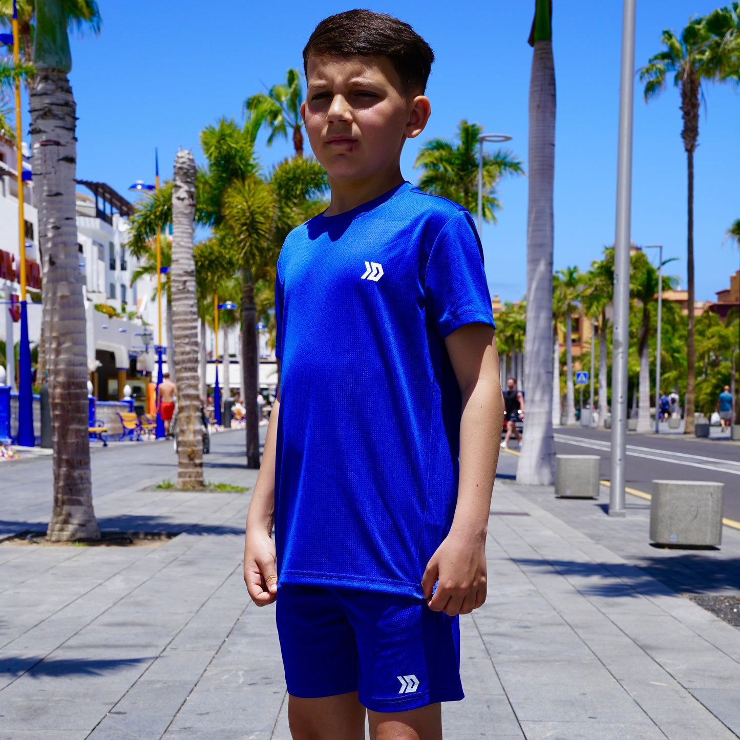 DASH Active Tee & Short Set - Royal Blue (Junior)