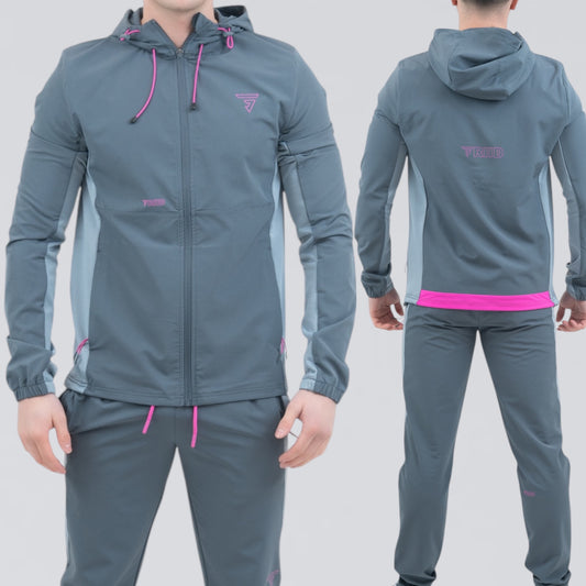 GRIID Bally Jacket - Pink / Grey