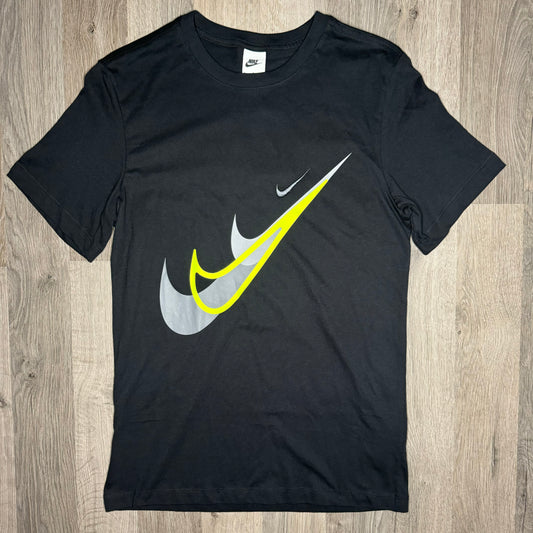 Nike Multi Swoosh Tee Black Neon