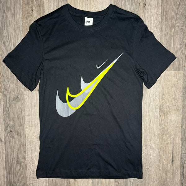 Nike Multi Swoosh Tee Black Neon