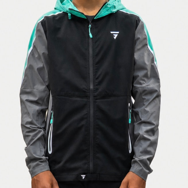 GRIID Reflect Jacket - Black / Fresh Mint  (Junior)