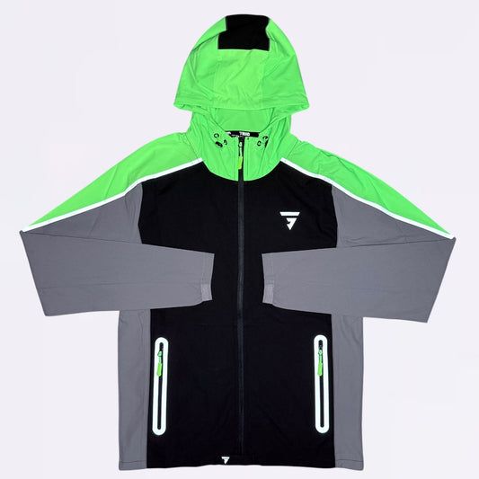 GRIID Reflect Windrunner Set - Black / Green