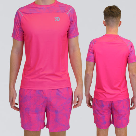 DASH Hyperweb Tee Set - Pink