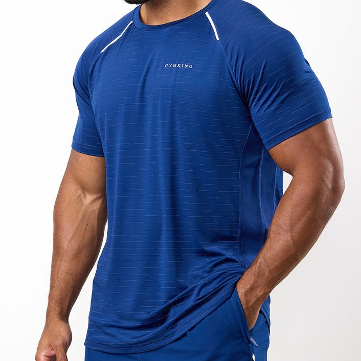 GymKing Stamina Performance Tee - Blue
