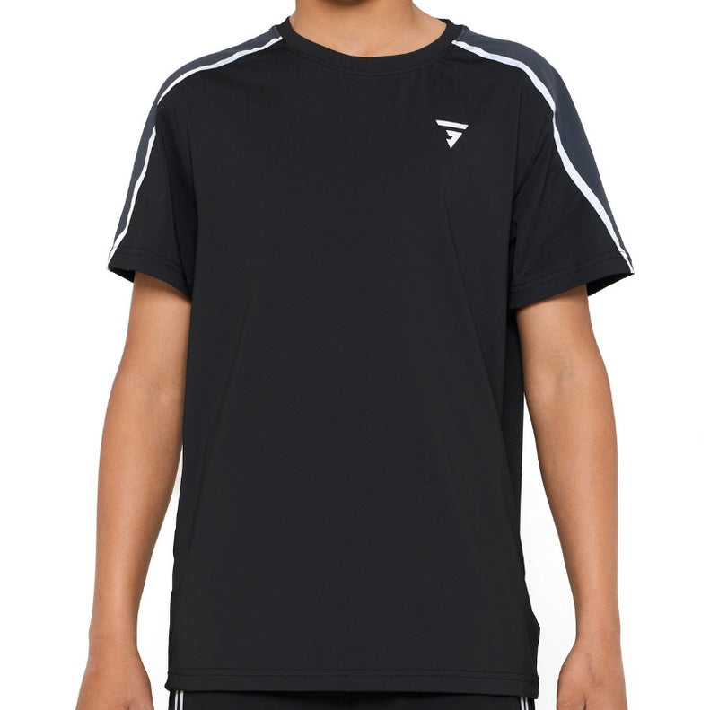 GRIID Reflect Tee - Black / Asphalt / Red