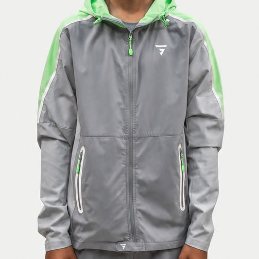 GRIID Reflect Jacket - Grey / Mint  (Junior)