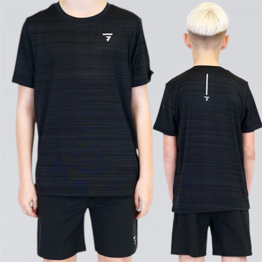 GRIID Flow Tee Set - Black (Junior)