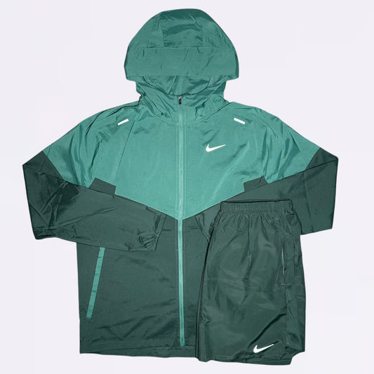 Nike Windrunner Set - Jacket & Shorts - Bicoastal Green