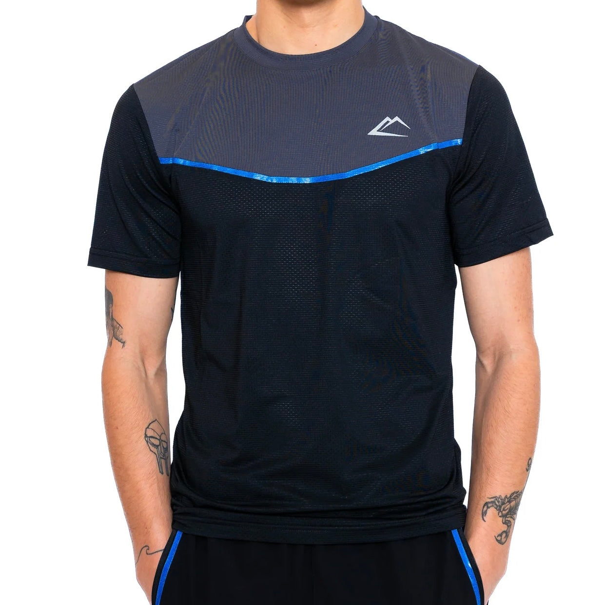 ActiveLine Line Tee - Black / Royal Blue