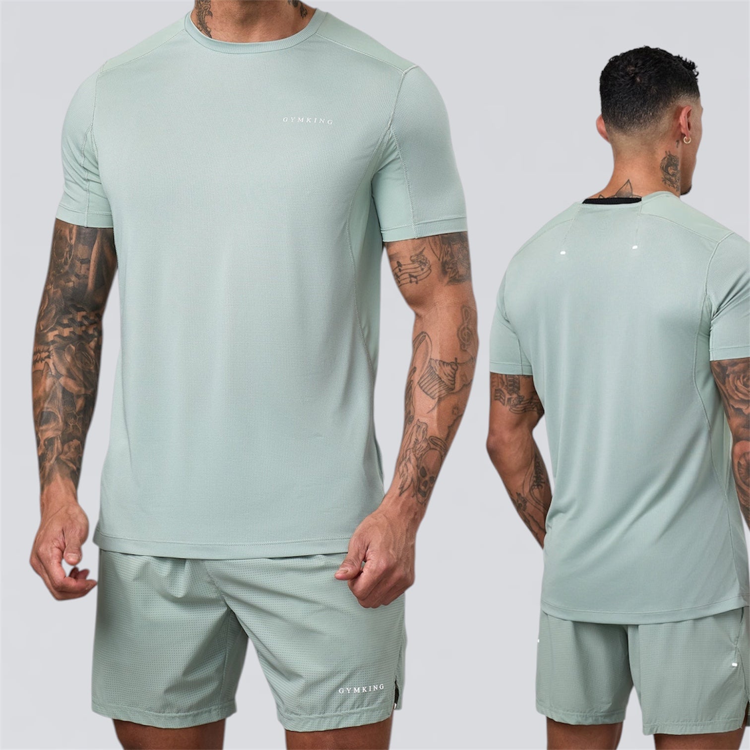 Gym King Energise Set - Tee & Shorts  - Urban Sage