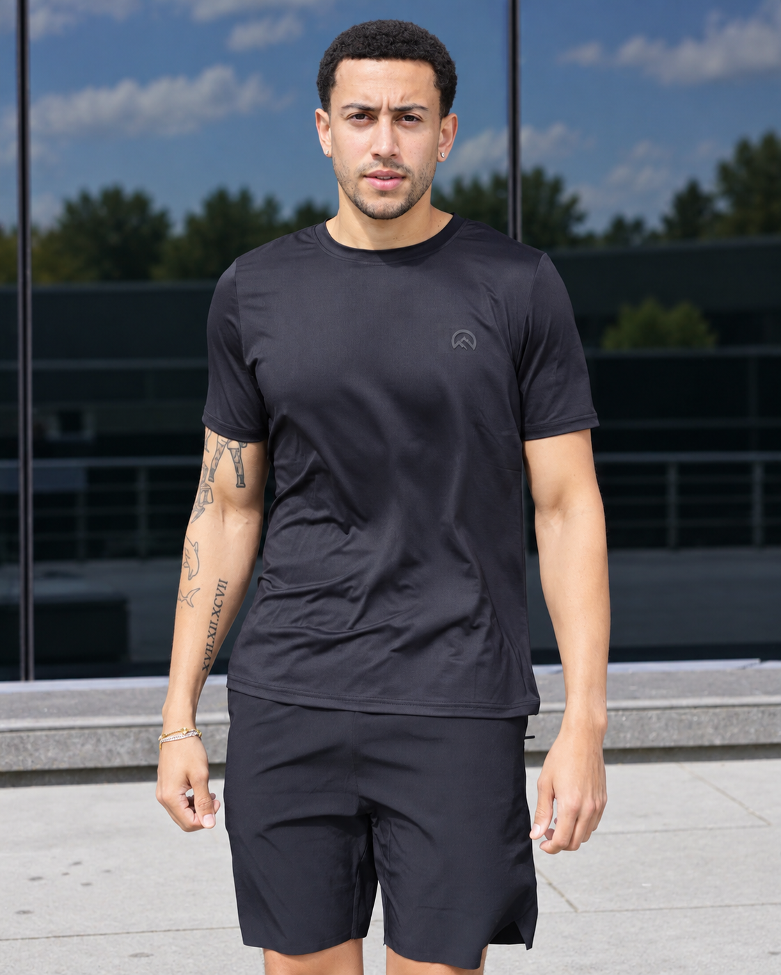 Flux Gradient 3 Piece Shorts Set - Black