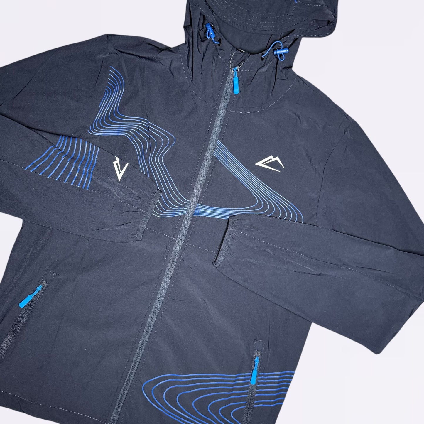 ActiveLine Wave Windrunner & Bottoms Set - Navy / Royal Blue