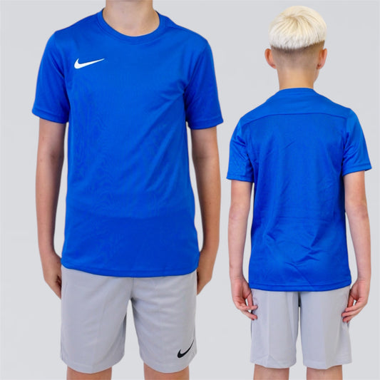 Nike Dri Fit Set - Royal Blue / Grey (Junior)