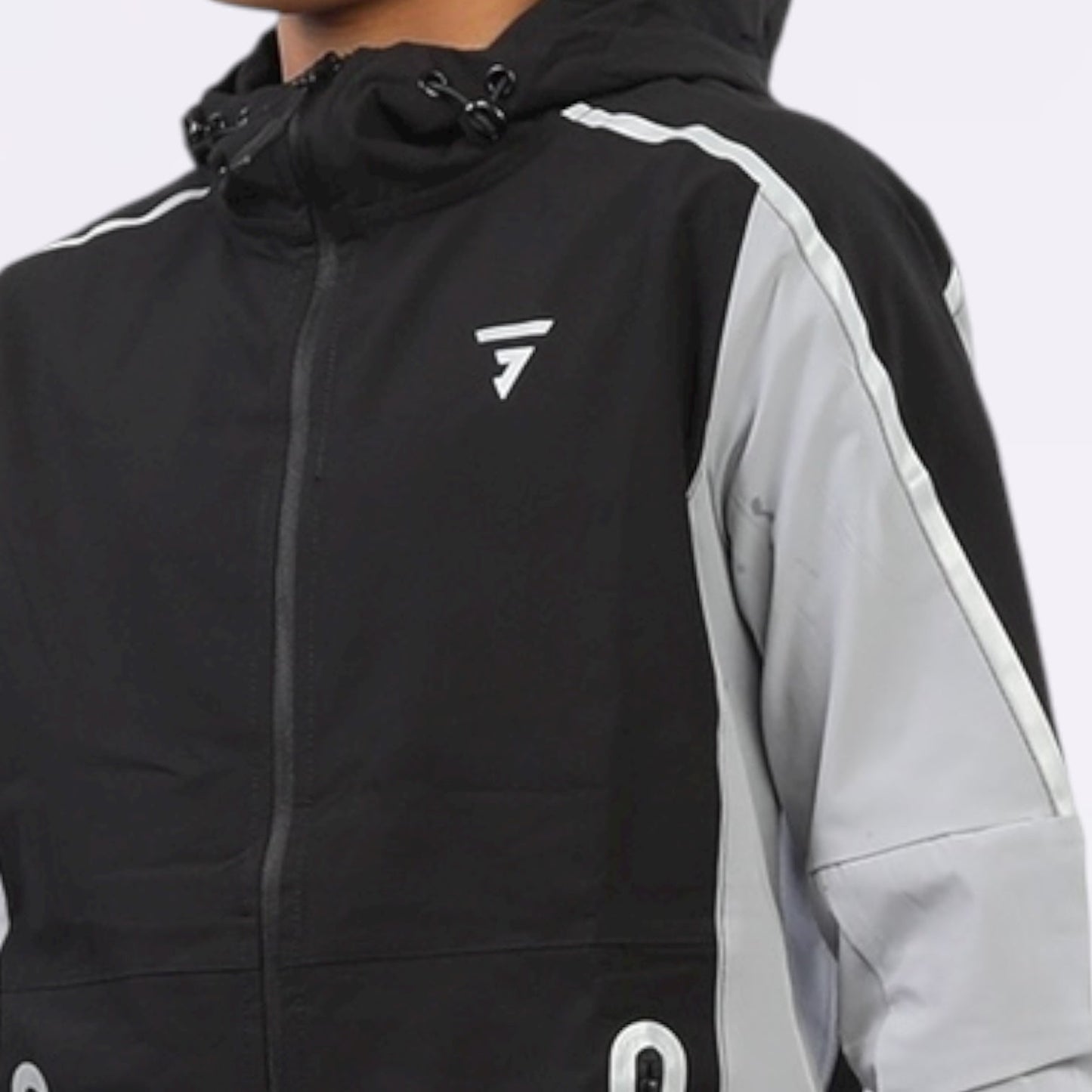 GRIID Reflect & Motion Set - Jacket & Shorts - Black / Grey