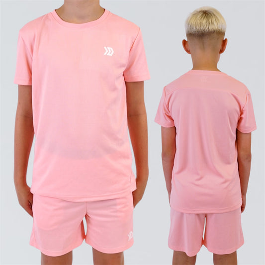 DASH Active Tee & Short Set - Pink Foam (Junior)