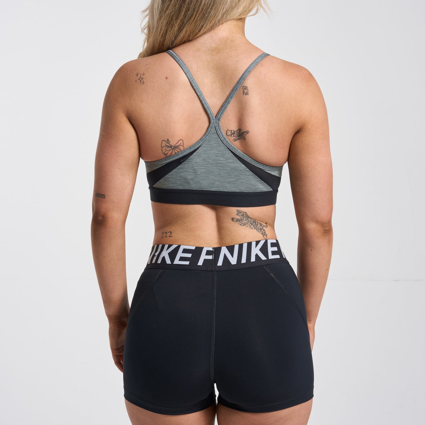Nike Tick Sports Bra Grey (Women)